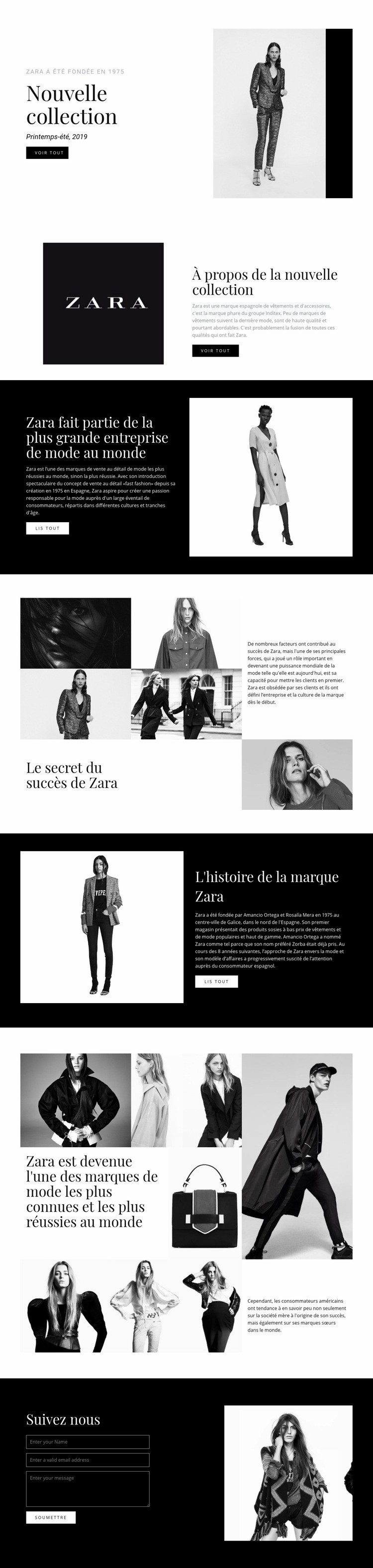 Porter la beauté et la mode Modèles de constructeur de sites Web