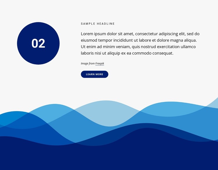 Text and button on abstract background CSS Template