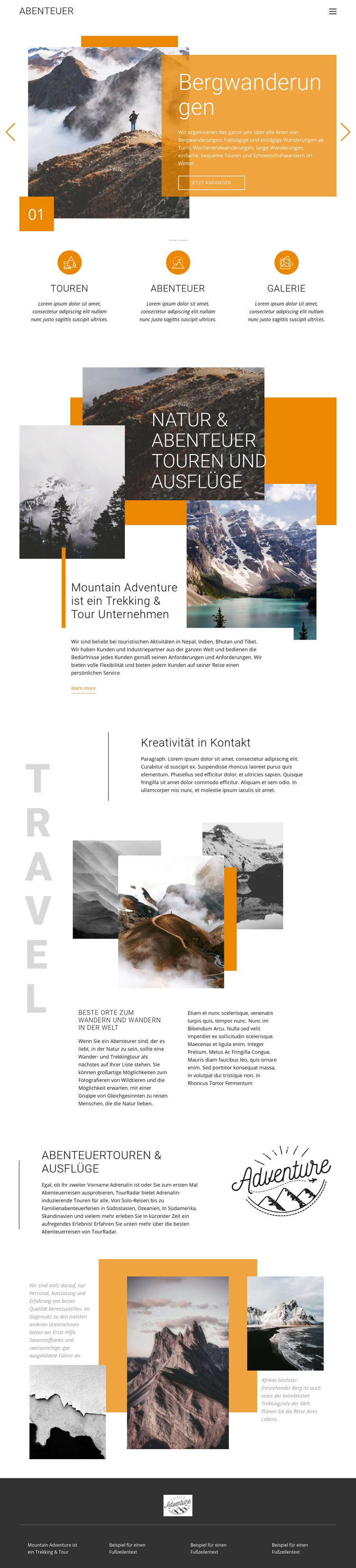 Bergwandern WordPress-Theme