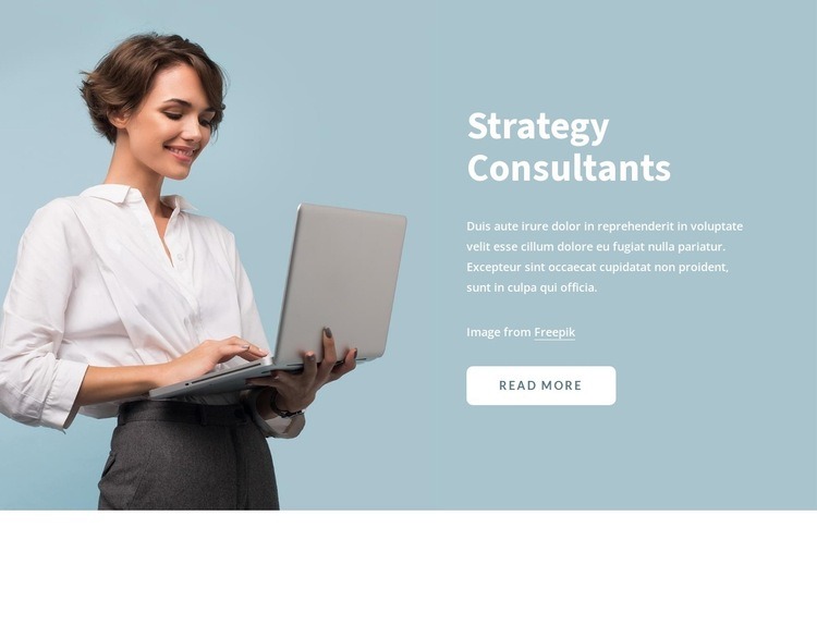Leading advisory firm Homepage Design