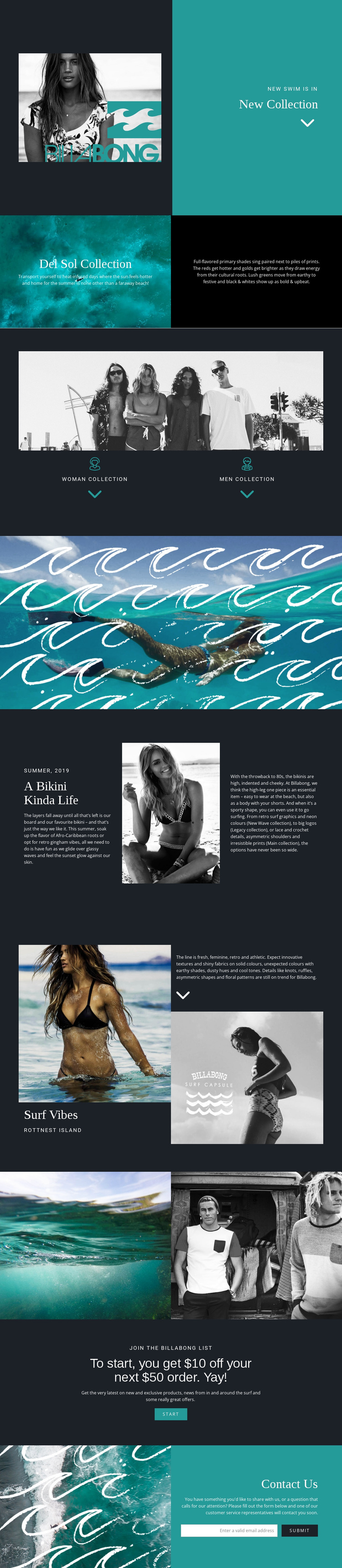 New collection of swimwear Joomla Page Builder