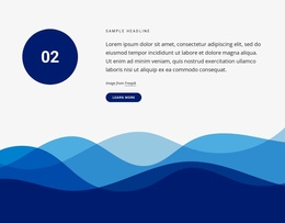 Text And Button On Abstract Background - Simple Landing Page