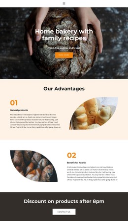 Bread With Special Love Simple CSS Template