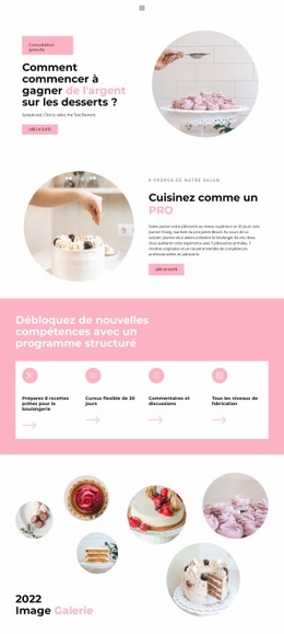 Créateur De Sites Web Le Plus Créatif Pour Atelier De Confiserie