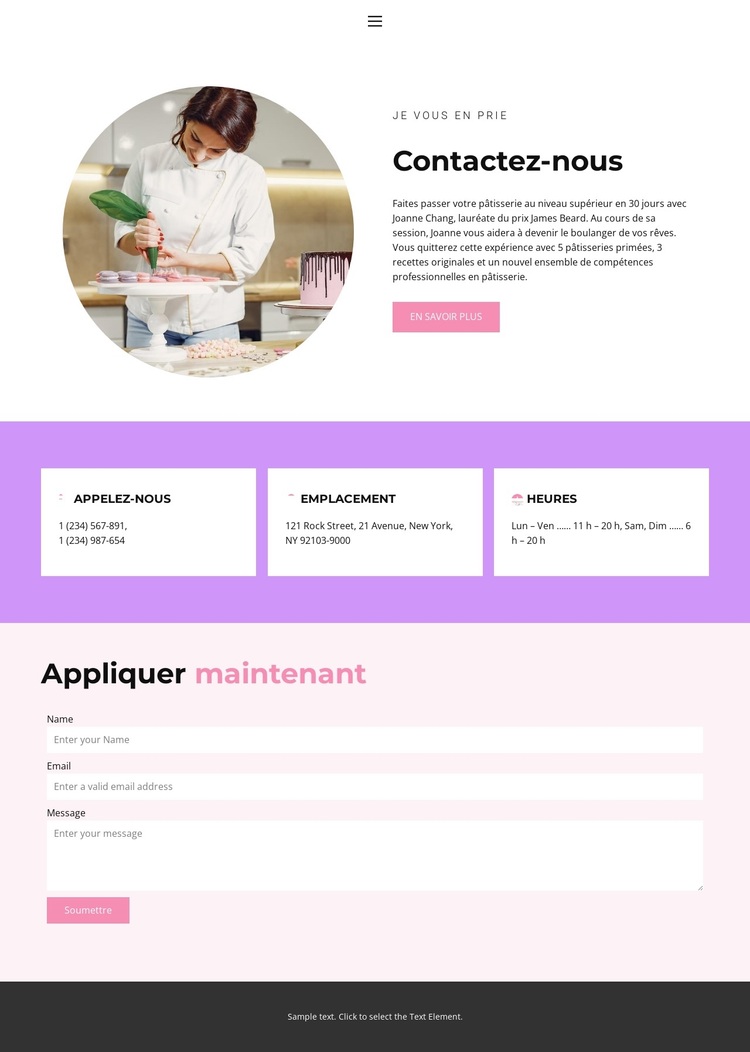 Adresses confiseries Thème WordPress