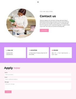 Confectionery Addresses Html5 Responsive Template