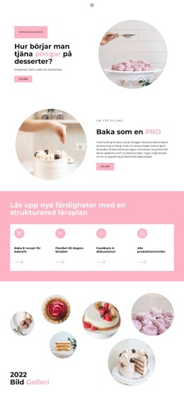 Konditoriverkstad - HTML-Målsida