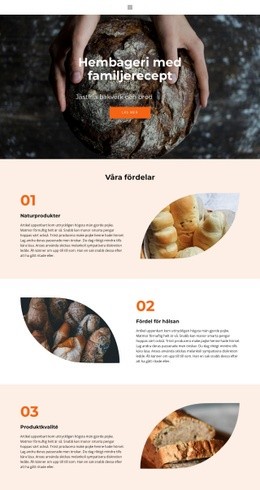 Bröd Med Speciell Kärlek - Nedladdning Av HTML-Mall