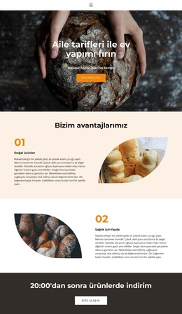 Özel Aşk Ile Ekmek - HTML Sayfası Şablonu