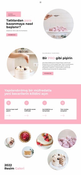 Şekerleme Atölyesi Için En Yaratıcı Web Sitesi Oluşturucu