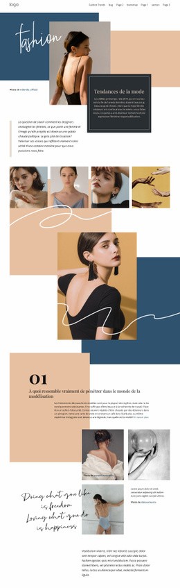 Tendances Innovantes De La Mode - Modèle HTML5 Moderne