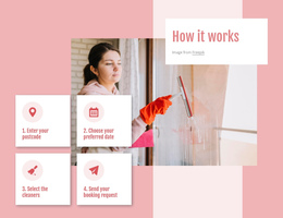 Our Housecleaning Services - Single Page Website Template