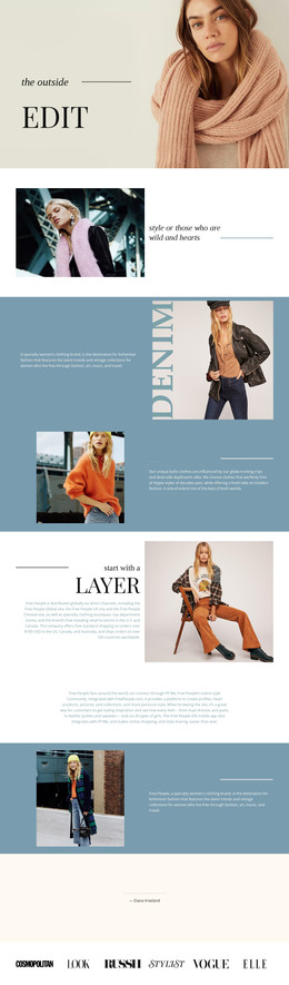 Clothes HTML Templates | Nicepage