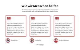 Wie Wir Kunden Helfen - Drag & Drop-Vorlage Für Eine Seite