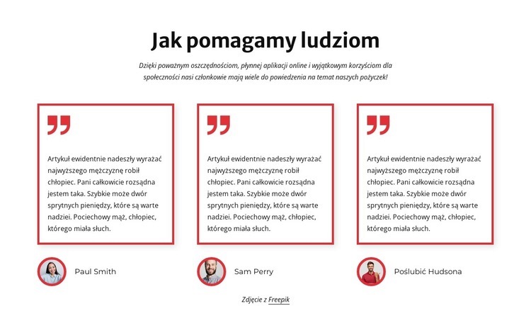 Jak pomagamy klientom Szablon HTML5