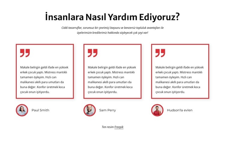 Müşterilere nasıl yardımcı oluyoruz Web Sitesi Mockup'ı