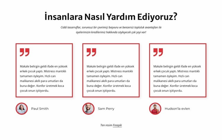 Müşterilere nasıl yardımcı oluyoruz Web sitesi tasarımı