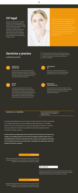 Diseño Múltiple Integrado Para CV Legal