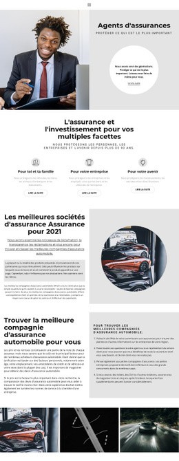 CV Des Agents D'Assurance - Modèle D'Une Page
