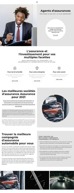 CV Des Agents D'Assurance – Thème WordPress Gratuit