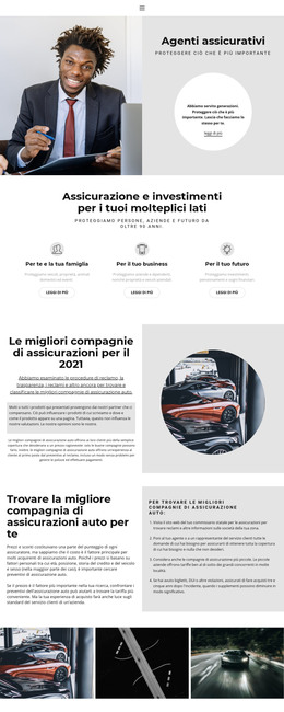 Riprendi Gli Agenti Assicurativi - Modello Di Pagina HTML