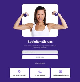 Tritt Einem Sportverein Bei - Site Mit HTML-Vorlagen-Download