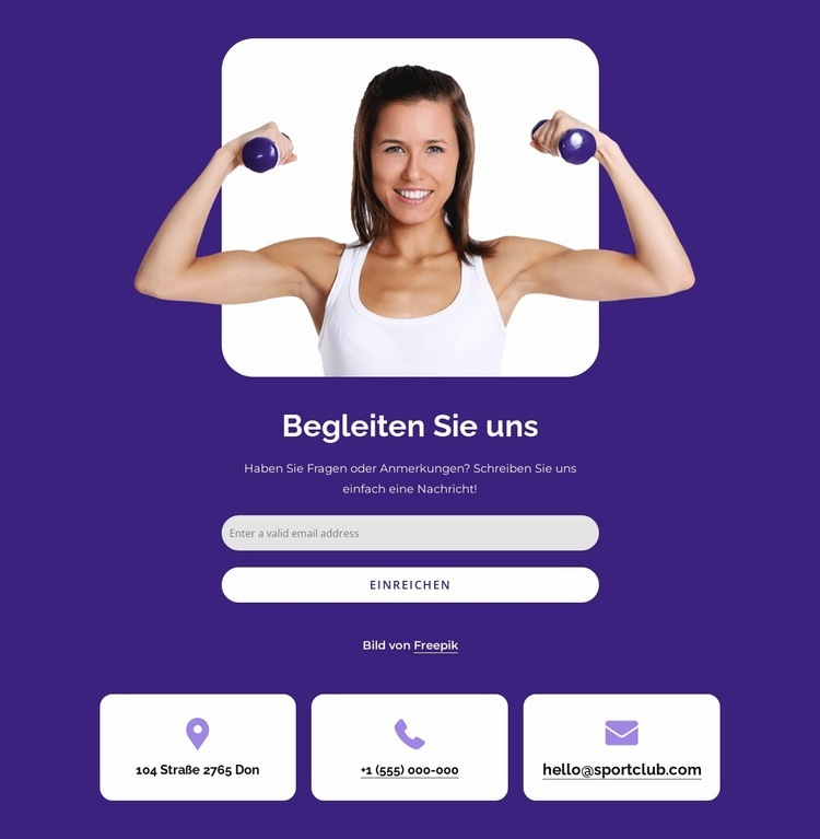 Tritt einem Sportverein bei Website Builder-Vorlagen