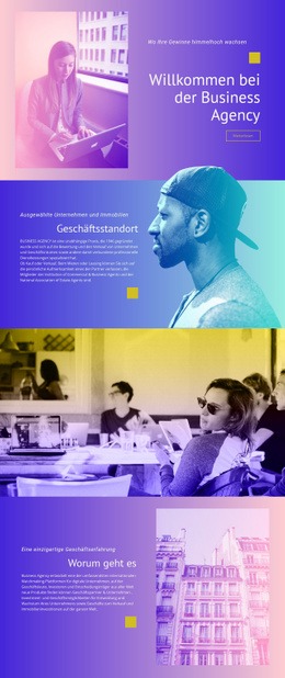 Benutzfertiges Website-Design Für Eigenschaften Geschäft Und Eigentum