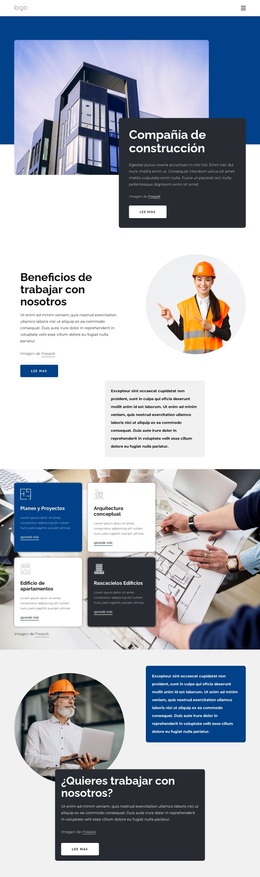 Compañía De Construcción - Tema Profesional De WordPress