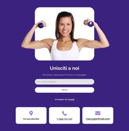 Entra In Una Società Sportiva - Sito Con Download Di Modelli HTML