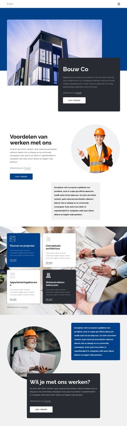 Bouw Co - HTML-Paginasjabloon