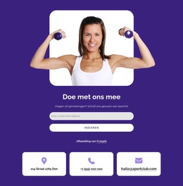 Word Lid Van Een Sportclub - Eenvoudig Websitesjabloon