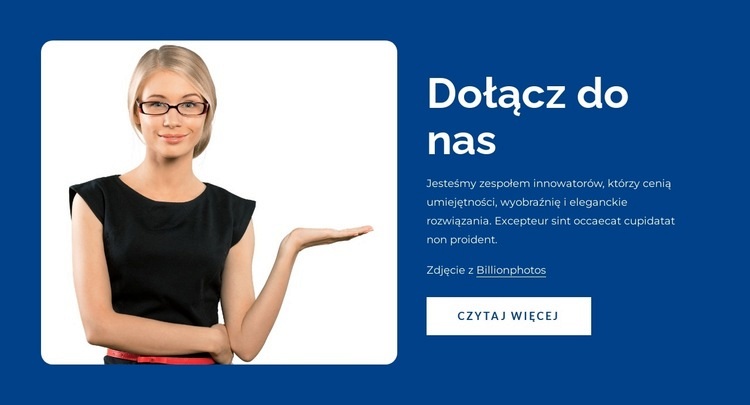 Oferowanie wysokiej klasy usług Makieta strony internetowej