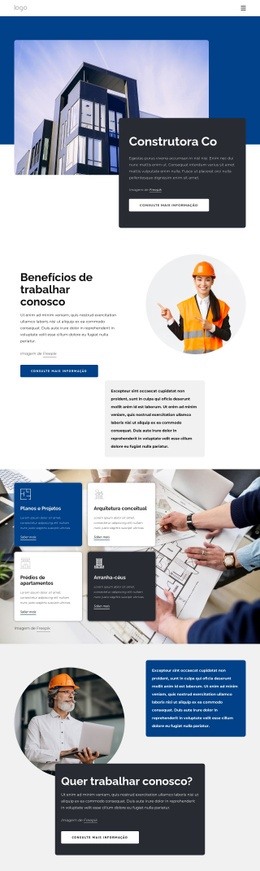 Empresa De Construção - HTML Ide
