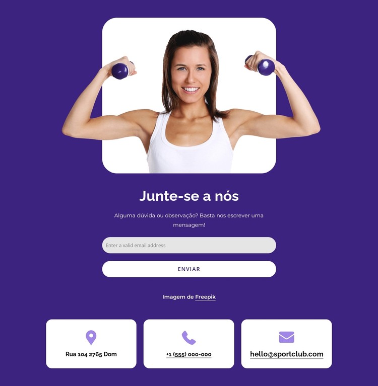 Junte-se a um clube esportivo Template CSS