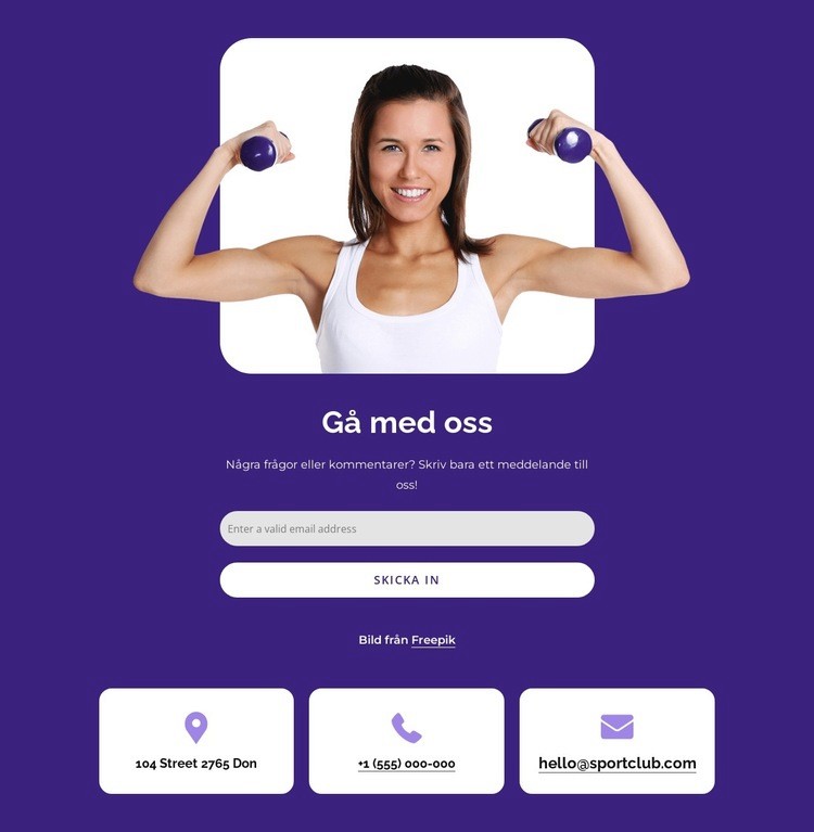 Gå med i en sportklubb WordPress -tema