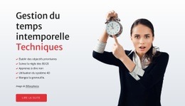 Conception De Site Web Premium Pour Compétences De Gestion Du Temps