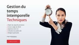 Compétences De Gestion Du Temps - Modèle Joomla Gratuit