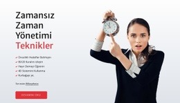 Zaman Yönetimi Becerileri - Yüksek Dönüşüm Sağlayan Açılış Sayfası