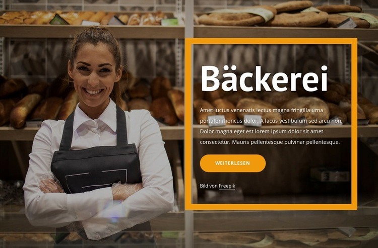 Brot und Backwaren Website design