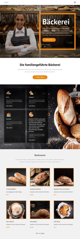 Die Familiengeführte Bäckerei – Bestes Kostenloses WordPress-Theme