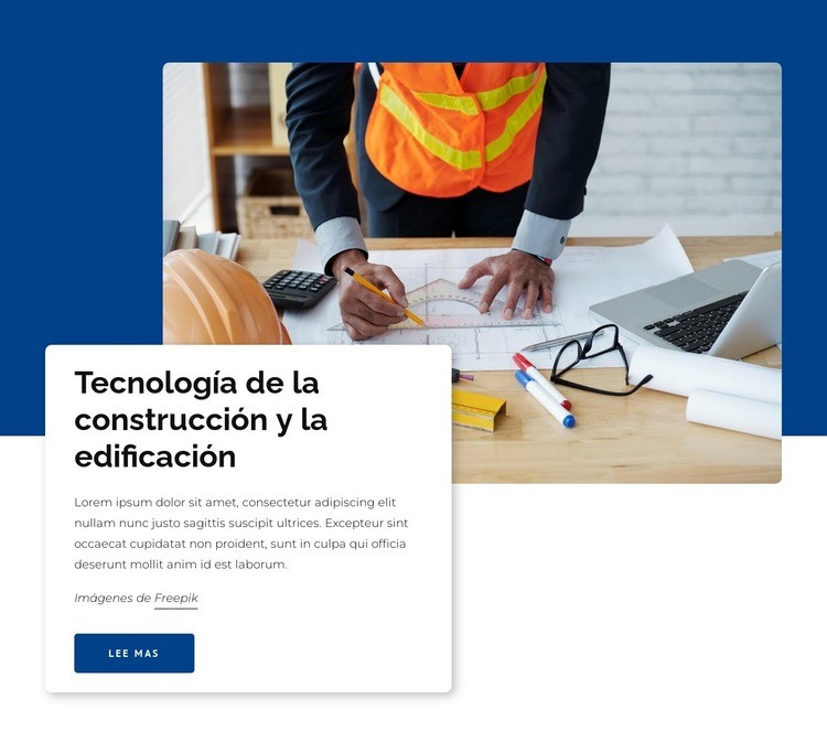 Tecnología de la construcción y la construcción Diseño de páginas web