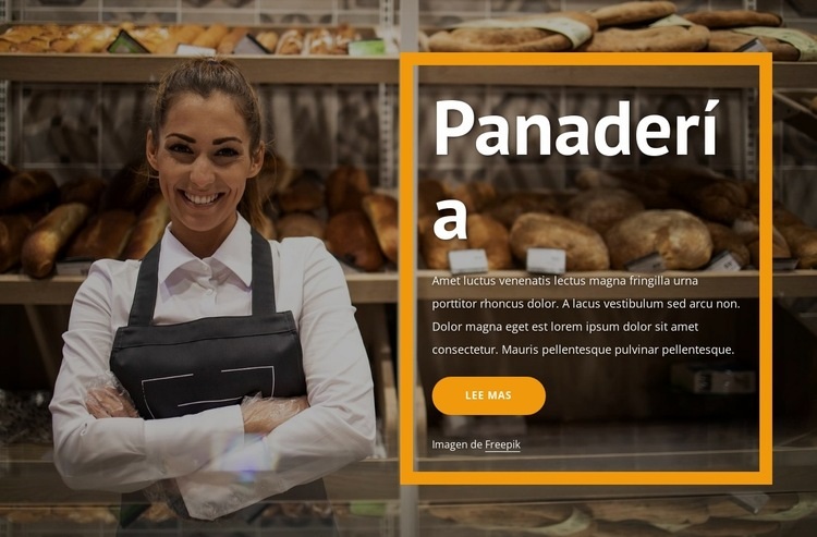 pan y panadería Plantilla HTML5