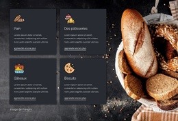 Modèle D'Une Page Exclusif Pour Produits De Boulangerie