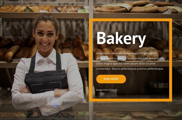 Bread and  bakery Homepage Design