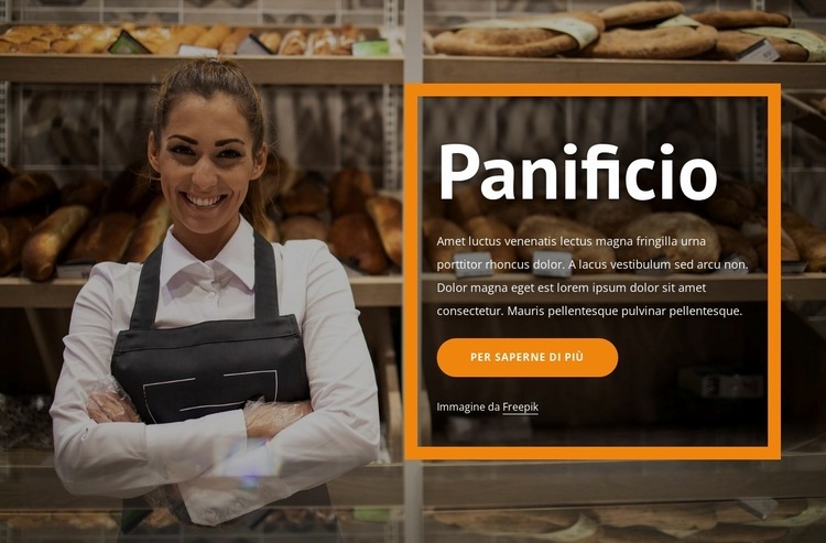 Pane e pasticceria Progettazione di siti web