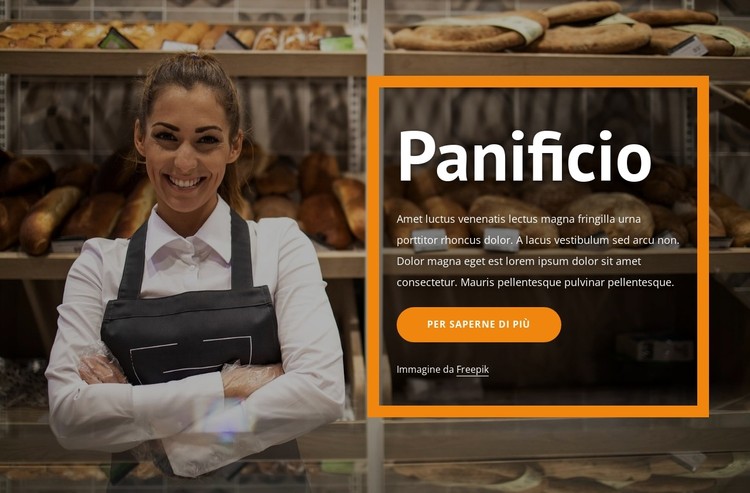 Pane e pasticceria Modello CSS