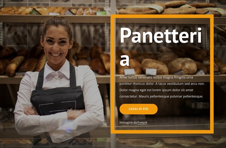 Pane e pasticceria Modello Joomla