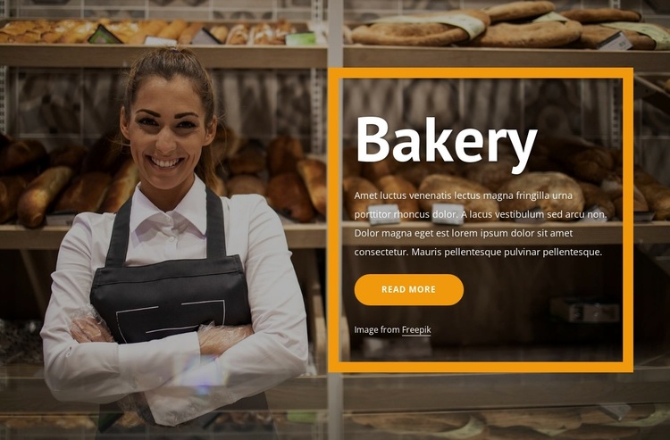 Bread and  bakery Joomla Page Builder