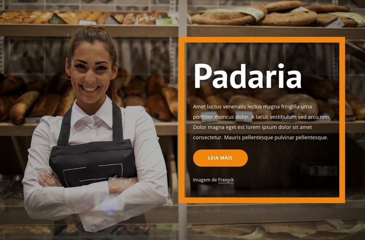 Pão e padaria Template Joomla